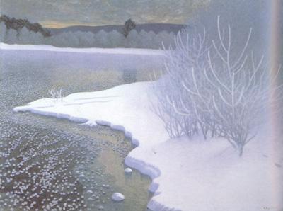 Gustaf Fjaestad Hoar-Frost on the Ice (nn02
